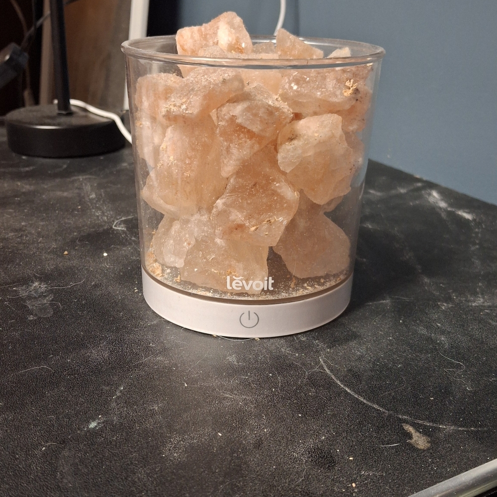 Levoit Himalayan Salt Lamp with White Base